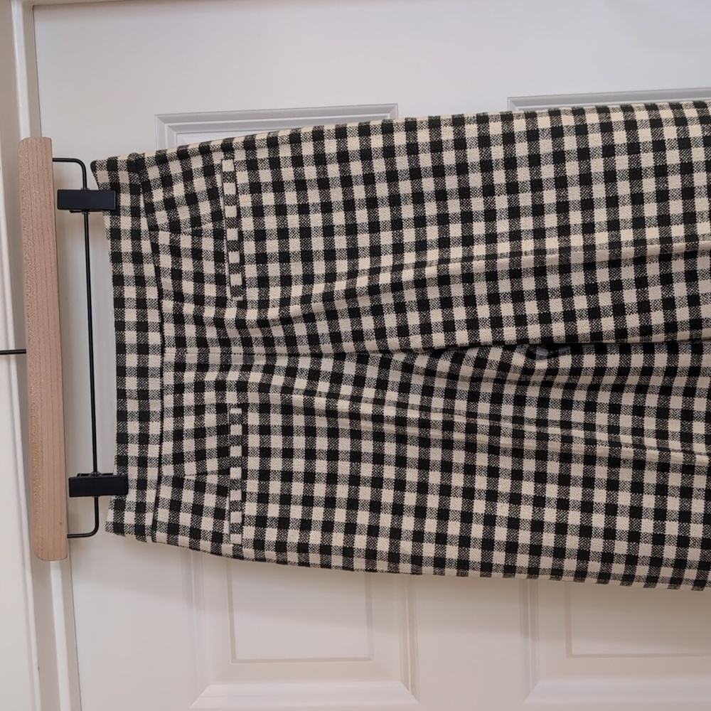 Sézane Martin Trousers - Ecru Gingham - Picture 8 of 8